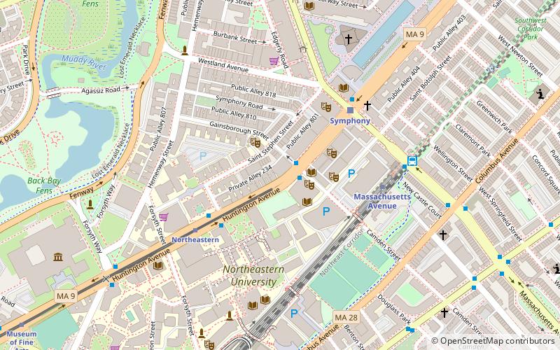 Huntington Theatre Company location map