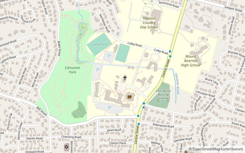 boston college newton campus location map