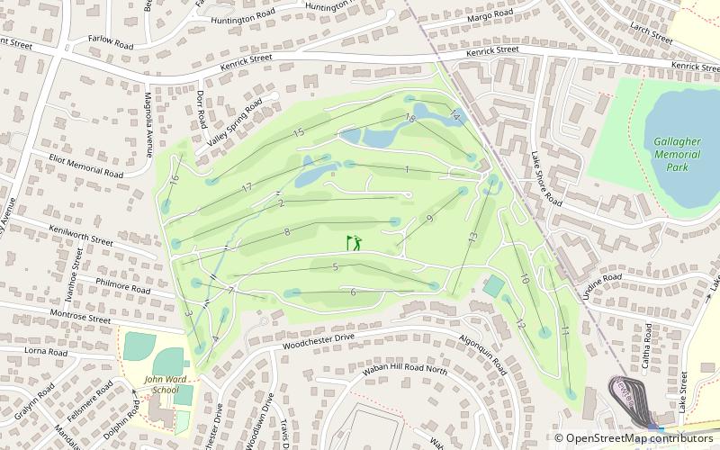 Newton Commonwealth Golf Course location map