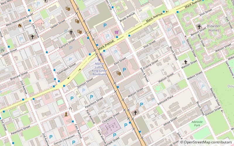 Bonstelle Theatre location map