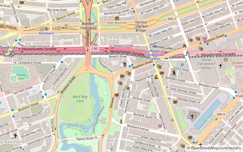 Conservatoire de Boston location map