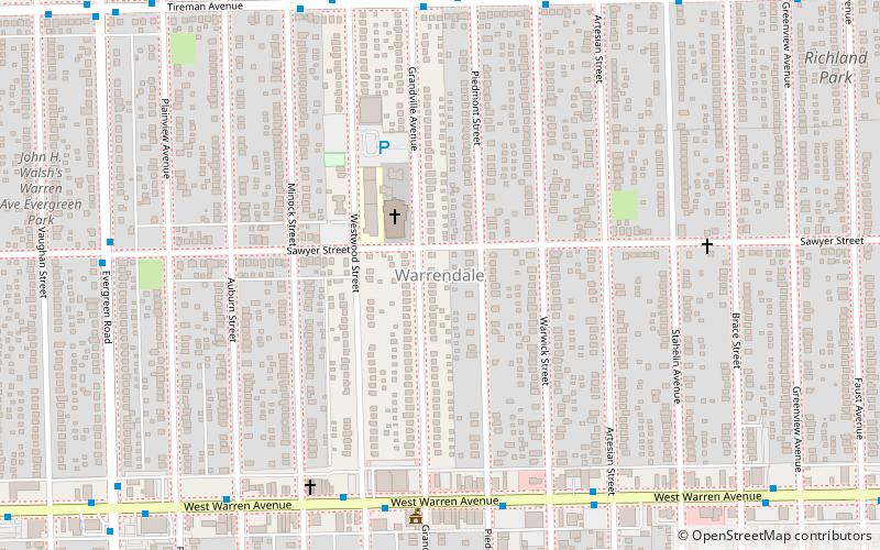 Warrendale location map