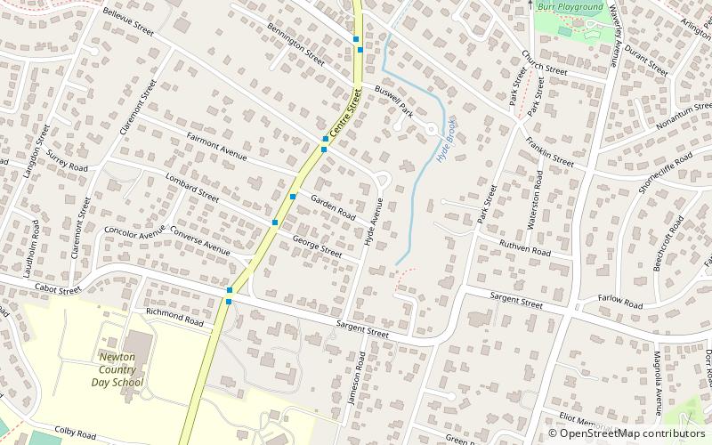 Hyde Avenue Historic District location map