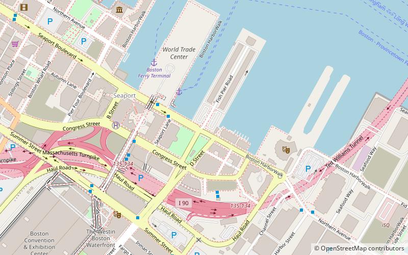 Boston Fish Pier Historic District location map