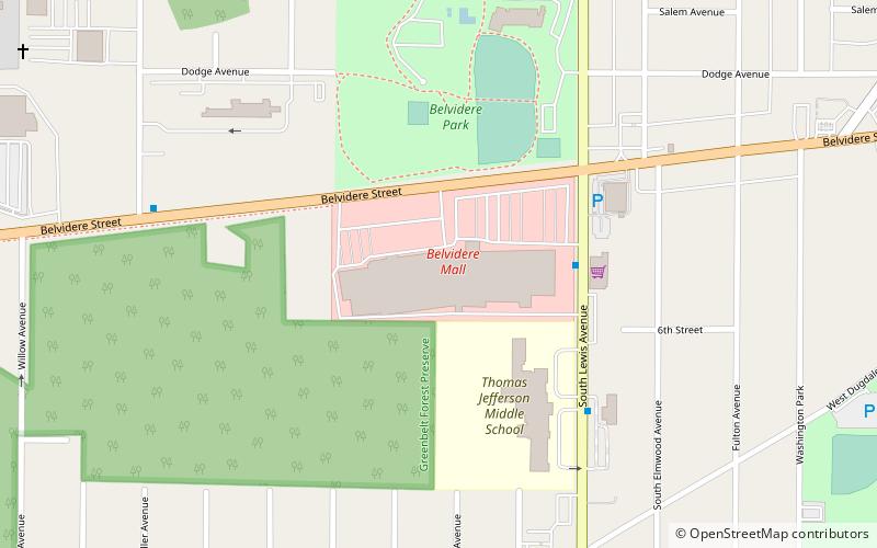 Belvidere Discount Mall location map