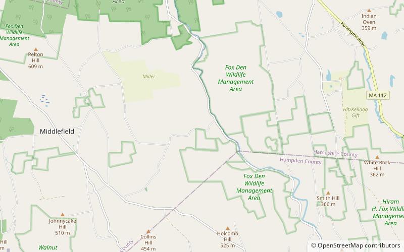 glendale falls middlefield location map