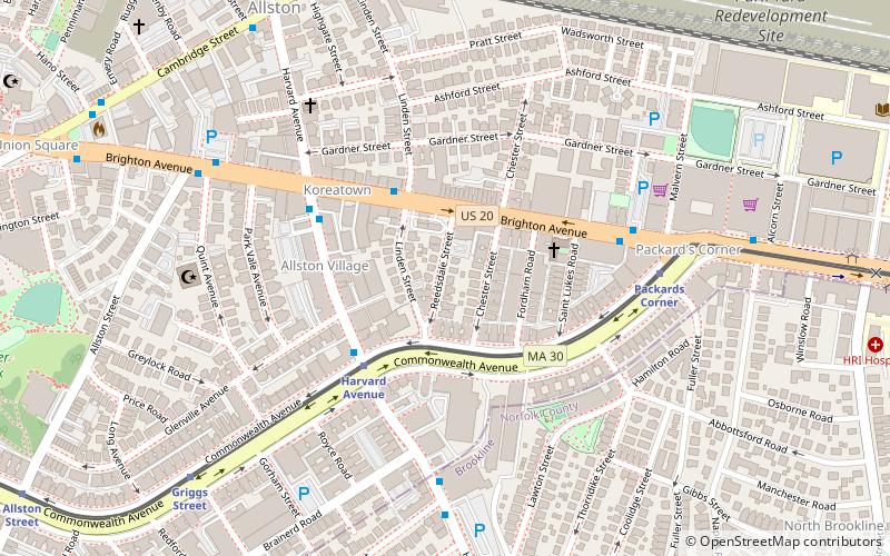 Second Unitarian Church location map