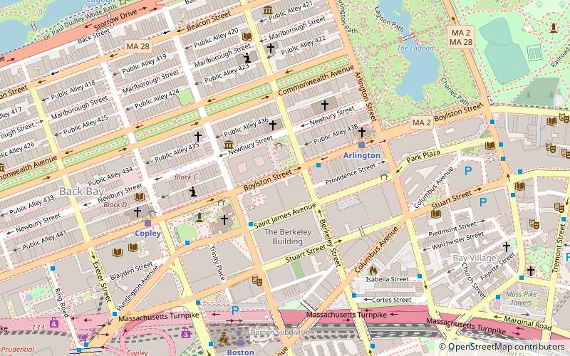 500 Boylston Street location map