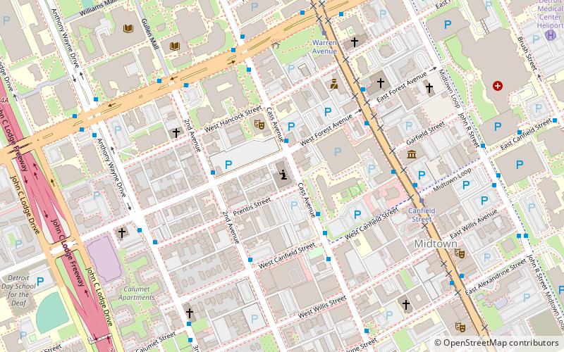 First Unitarian Universalist Church of Detroit location map