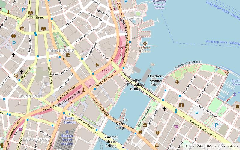 evelyn moakley bridge boston location map