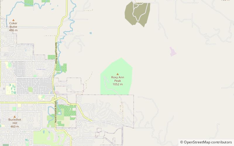 Roxy Ann Peak location map