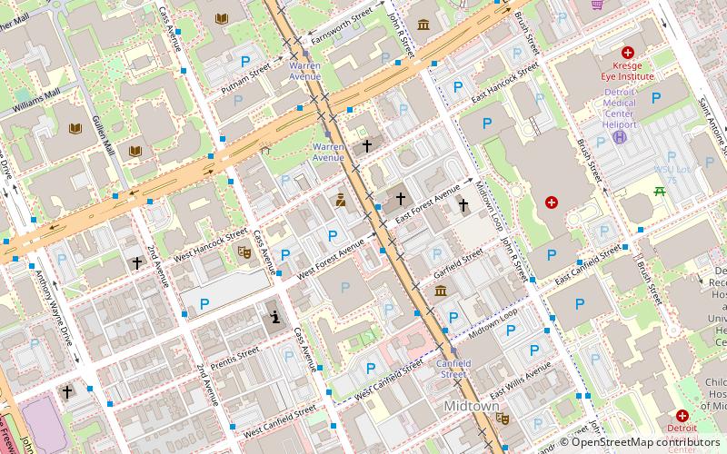 Detroit Artists Market location map