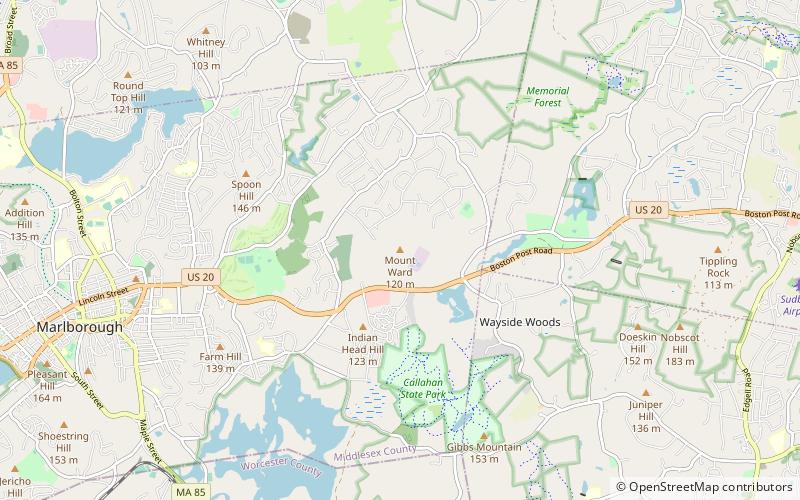 mount ward marlborough location map