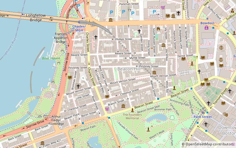 Louisburg Square location map