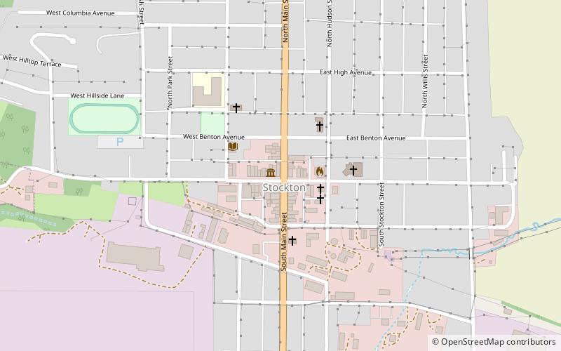Stockton location map