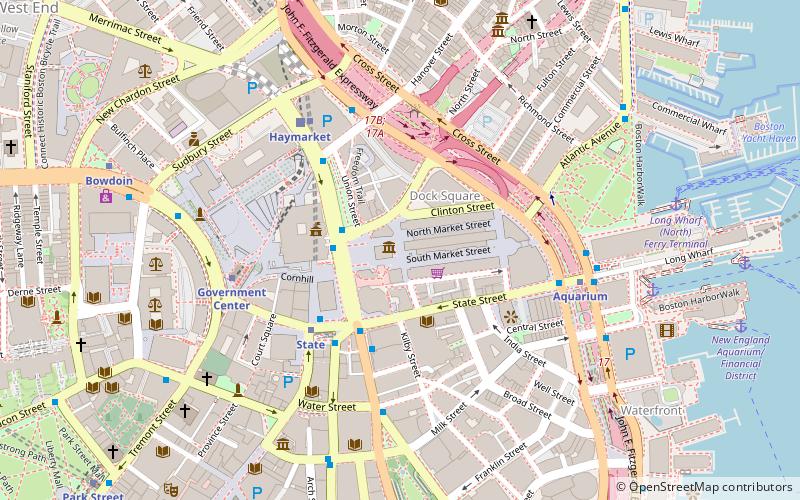 Merchants Row location map