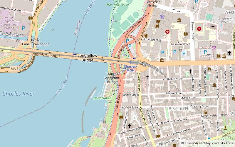 Frances Appleton Bridge location map