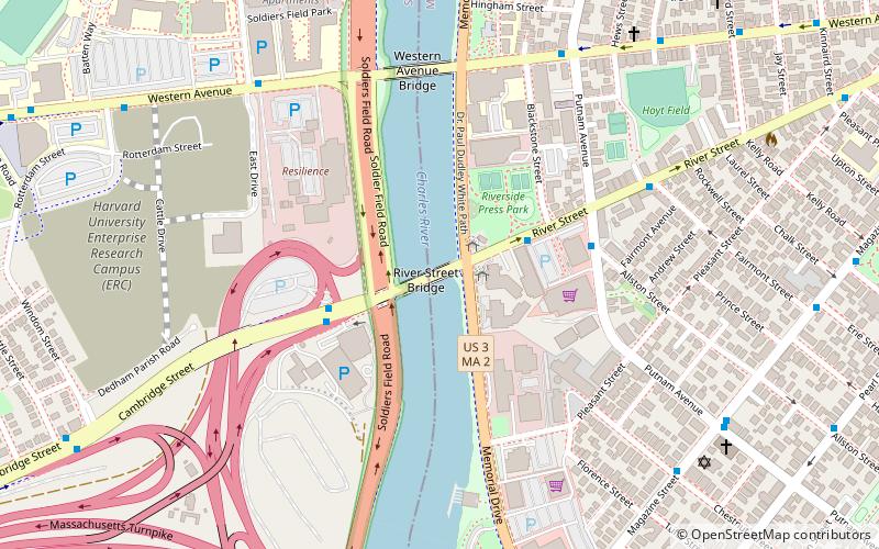 River Street Bridge location map