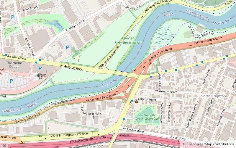 Arsenal Street Bridge location map