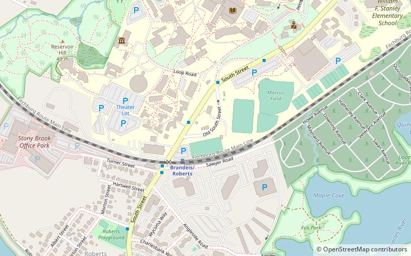 uniwersytet brandeisa waltham location map