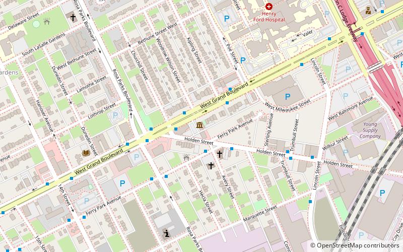 Motown Museum location map