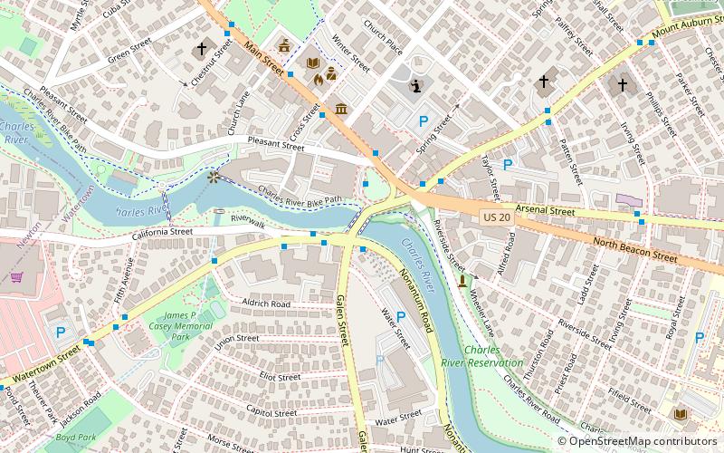 Watertown Bridge location map