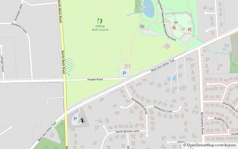 Hilltop Golf Course location map
