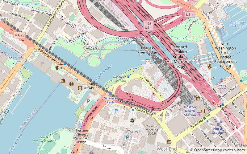 Nashua Street Park location map