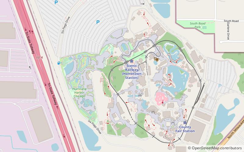 Whizzer Roller Coaster location map