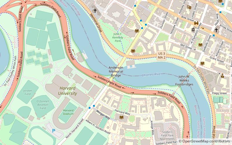 Anderson Memorial Bridge location map