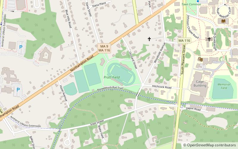 Pratt Field location map