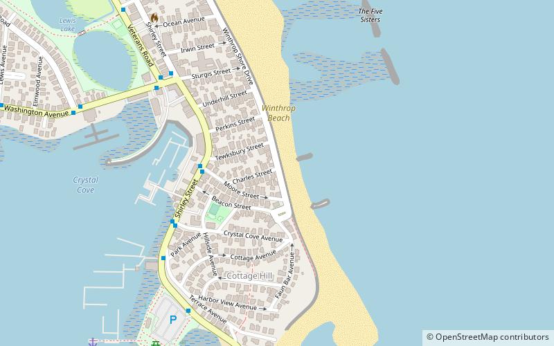 Winthrop Shore Drive location map