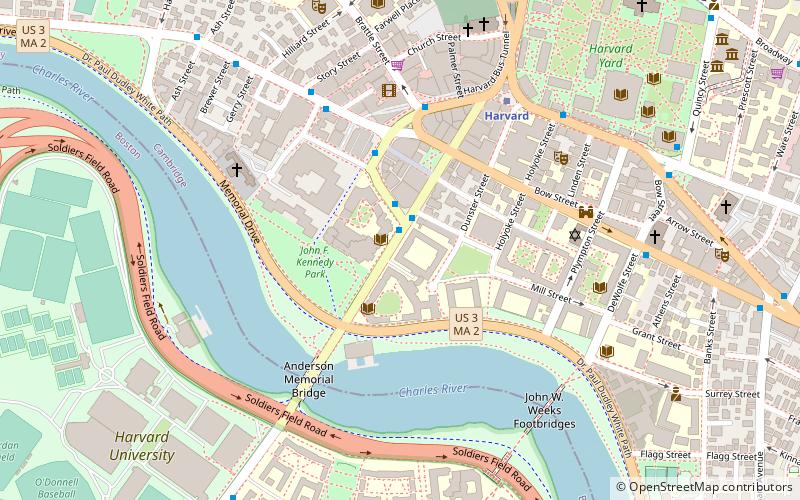 Harvard University location map