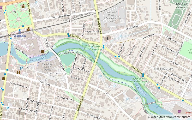 Newton Street Bridge location map