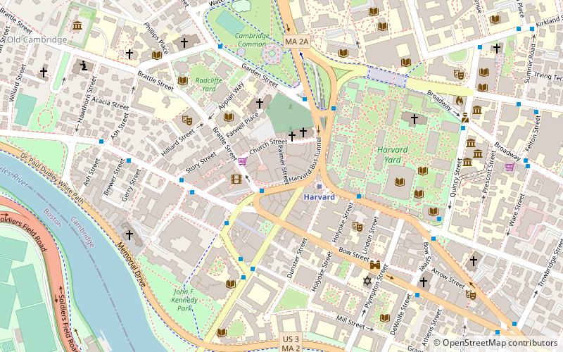 Bibliothèque de l'université Harvard location map