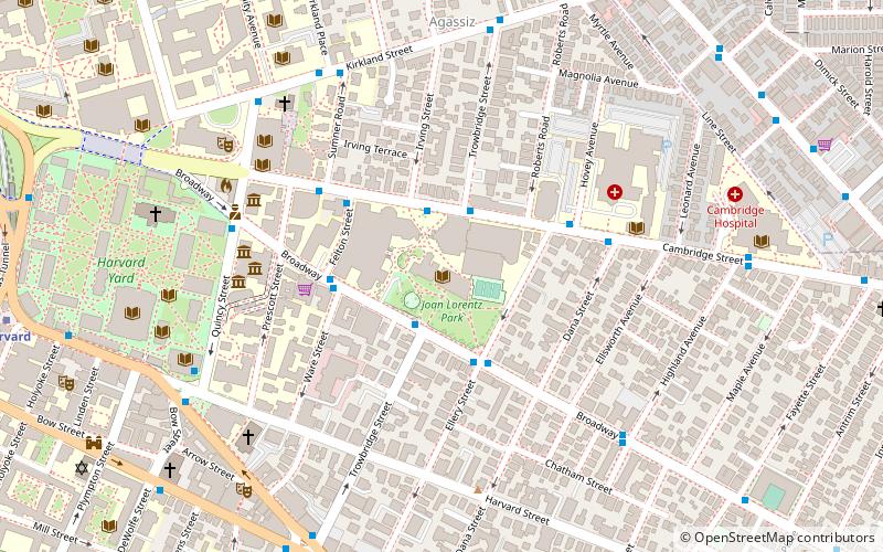 Cambridge Public Library location map