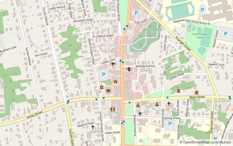 Amherst Central Business District location map