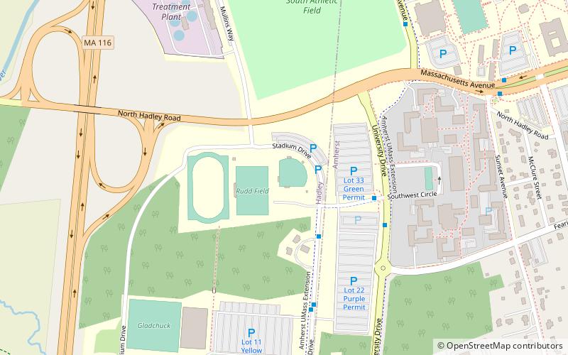 UMass Softball Complex location map