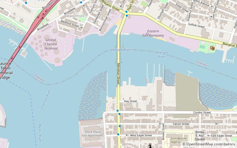 Andrew P. McArdle Memorial Bridge location map