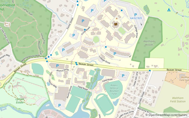 Bentley University location map