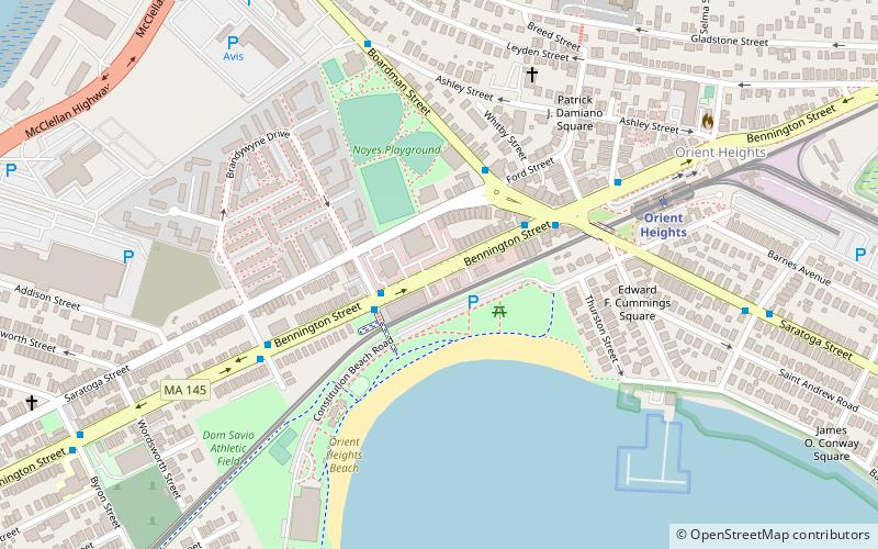 bennington street boston location map
