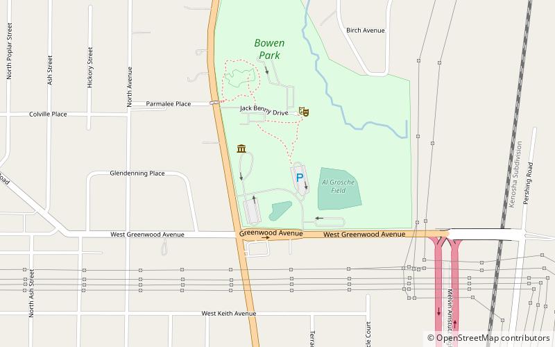 Waukegan Park District -Bowen Park location map