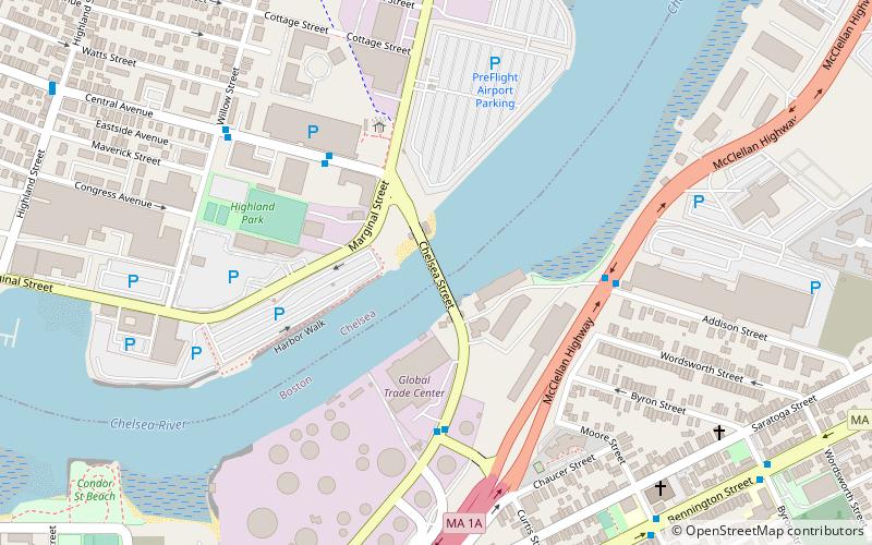 Chelsea Street Bridge location map