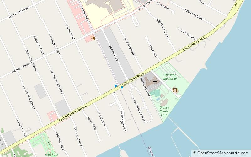 Grosse Pointe Memorial Church location map