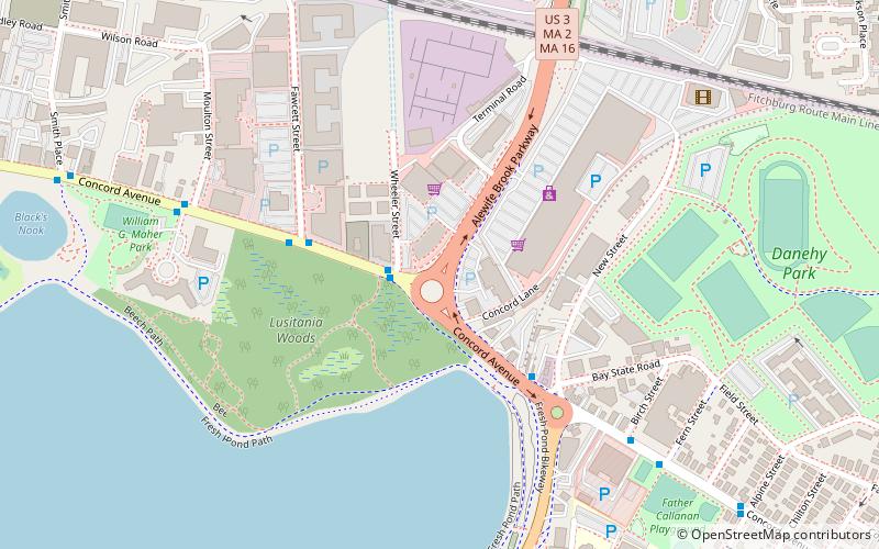 alewife brook parkway belmont location map