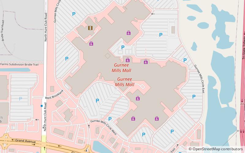 Gurnee Mills location map