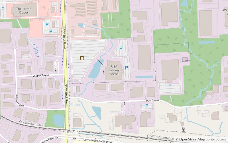 USA Hockey Arena location map