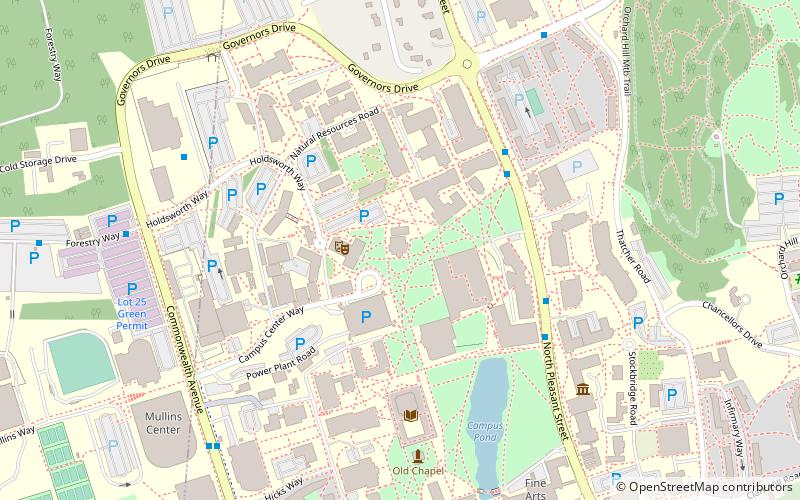 University of Massachusetts Amherst College of Social and Behavioral Sciences location map