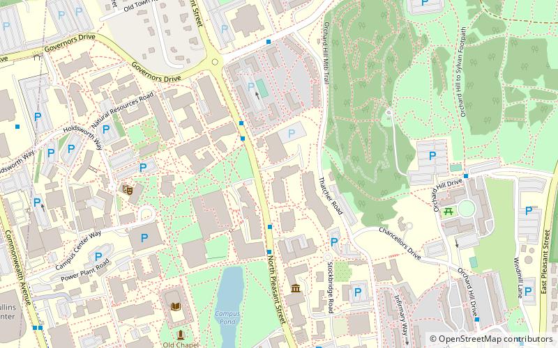 University of Massachusetts Amherst College of Natural Sciences location map