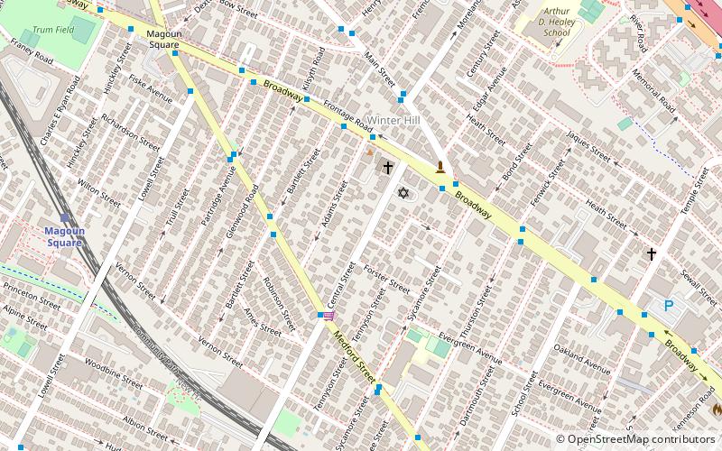Charles Adams-Woodbury Locke House location map